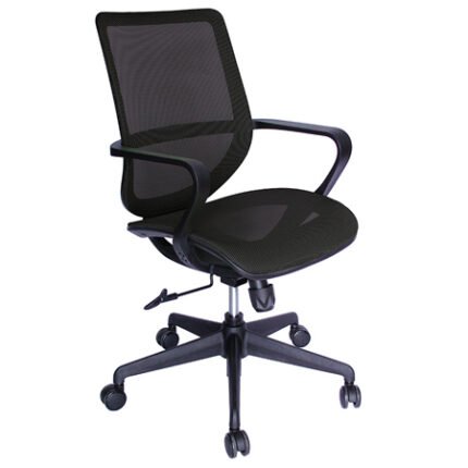 silla-operativa-neon-negra